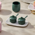 Ensemble de deux pots &agrave; condiment Collection S&eacute;r&eacute;nit&eacute;